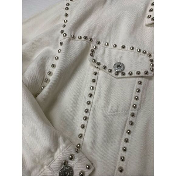 Silver Studded POL Denim Jacket - Picture 7 of 9